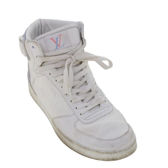 LOUIS VUITTON Monogram Rivoli Line High Top Sneakers Leather - Picture 8 of 16